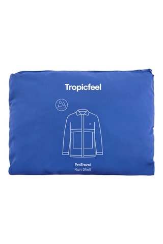 Casaco impermeável com capuz Rainshell - Azul
