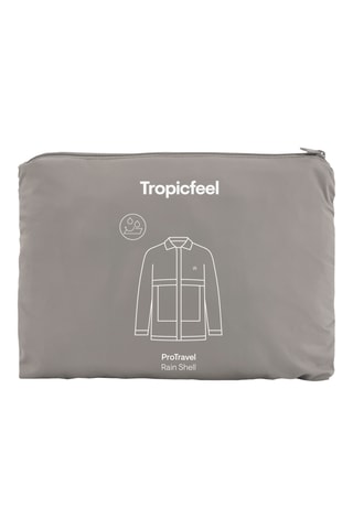 Impermeável com capuz Rainshell - Bege