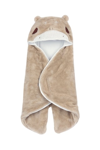 Couverture à capuche - Beige