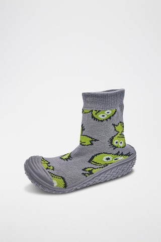 Chaussons-chaussettes - Gris