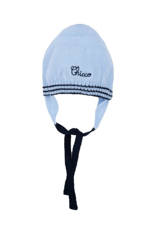 Bonnet aviateur en laine - Ciel