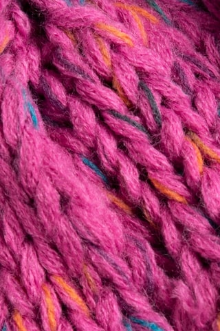 Bonnet - Blanc et fuchsia