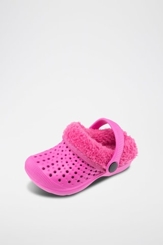 Sandales fourrées - Fuchsia