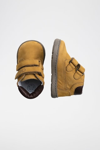 Boots en cuir Moutarde