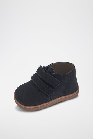 Boots en nubuck - Bleu nuit