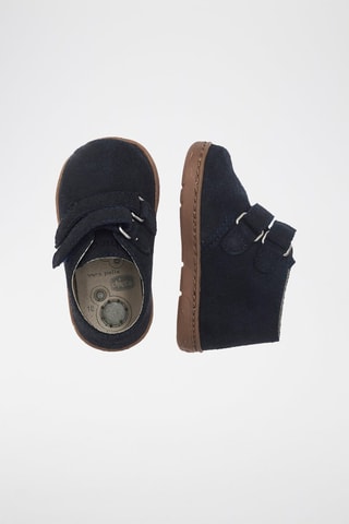 Boots en nubuck - Bleu nuit