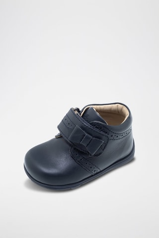 Bottines en cuir - Bleu nuit