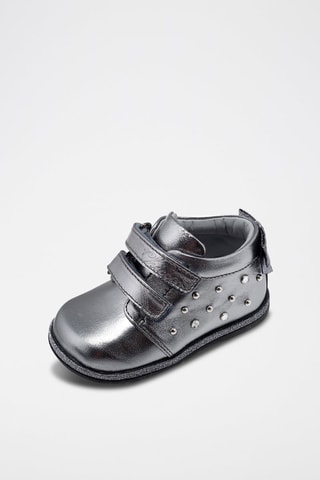 Bottines en cuir de chèvre - Argenté