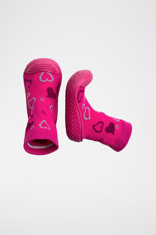Bottines-chaussettes - Fuchsia
