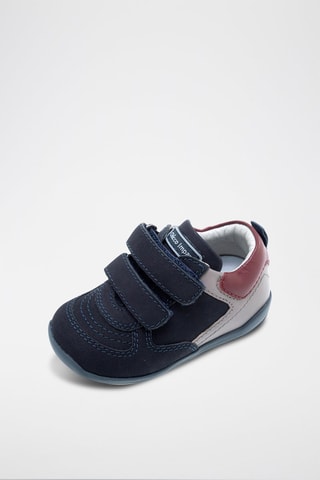 Baskets en cuir - Bleu marine