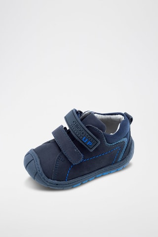 Baskets en cuir - Bleu marine