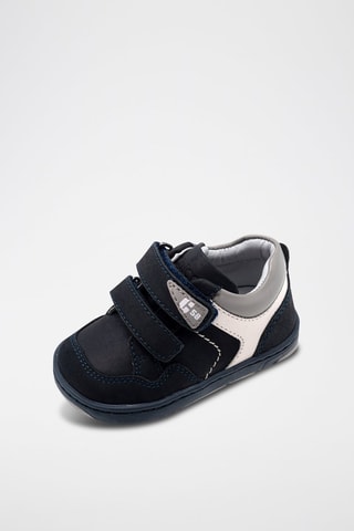 Zapatillas de piel - Azul marino