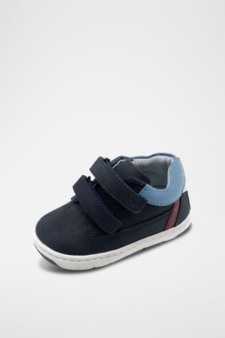 Baskets en cuir - Bleu marine