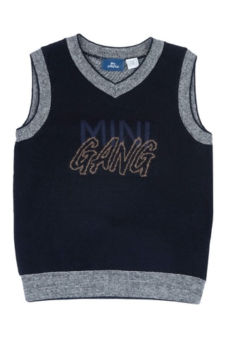Pull sans manches - Bleu marine