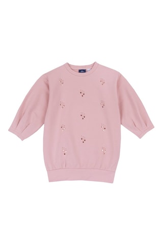 Robe sweat - Rose poudré