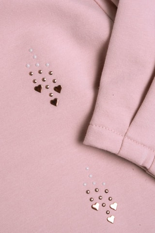 Robe sweat - Rose poudré