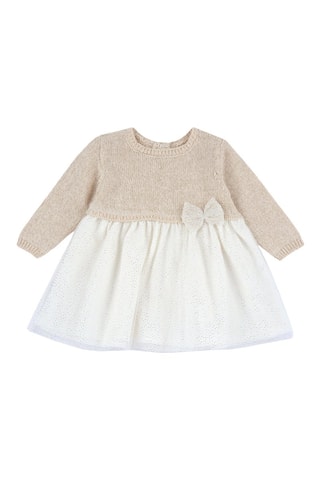 Robe trompe-l’œil - Beige