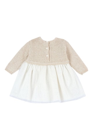 Robe trompe-l’œil - Beige