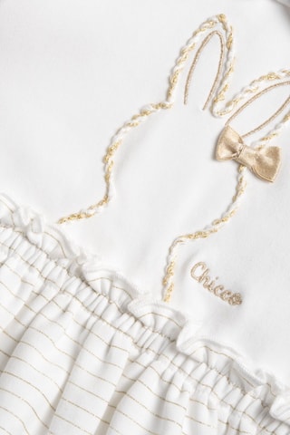 Vestido efecto doble prenda - Blanco