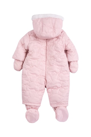 Combipilote à capuche fourrée - Rose