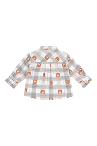 Chemise - Beige et gris clair