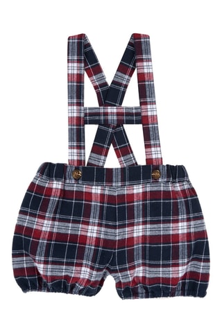 Salopette-short - Rouge