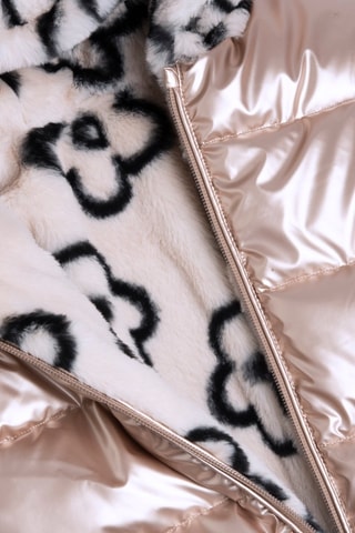 Doudoune réversible à capuche - Beige