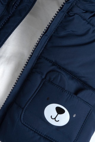 Doudoune sans manches à capuche - Bleu nuit