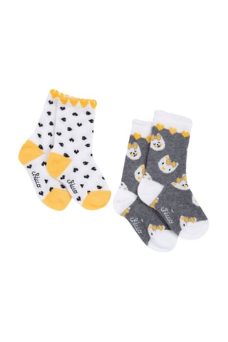 2 paires de chaussettes - Blanc