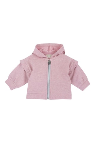 Sweat à capuche - Rose poudré chiné