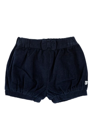 Short en velours - Bleu foncé