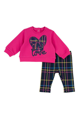 Sweat et legging - Rose et bleu marine