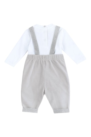 T-shirt et salopette - Blanc