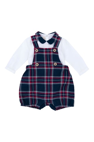Blouse et barboteuse - Blanc et bleu marine