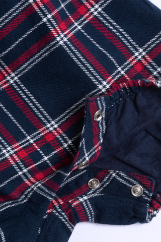 Blouse et barboteuse - Blanc et bleu marine