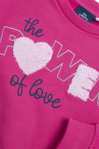 Sweat et legging - Bleu marine et fuchsia