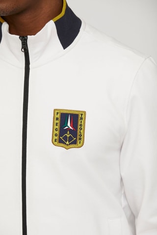 Sudadera - Blanco y azul