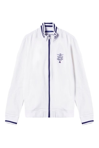 Sudadera - Blanco y azul