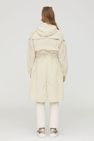 Parka con capucha - Beige