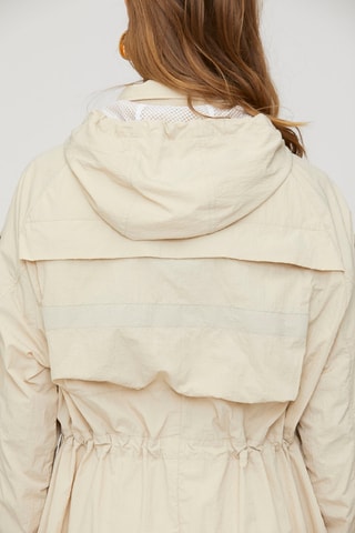 Parka con capucha - Beige