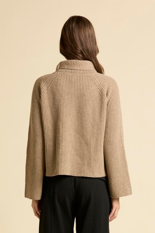 Jersey de lana y cachemir - Camel