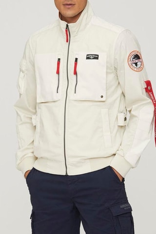 Chaqueta - Blanco, negro y rojo