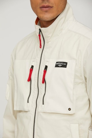 Chaqueta - Blanco, negro y rojo