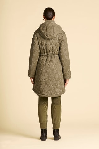 Parka con capucha - Verde oscuro