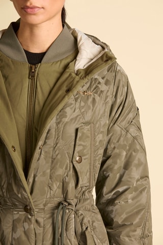 Parka con capucha - Verde oscuro