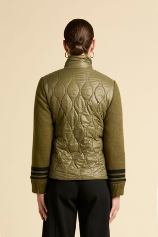 Chaqueta bimateria - Verde oscuro