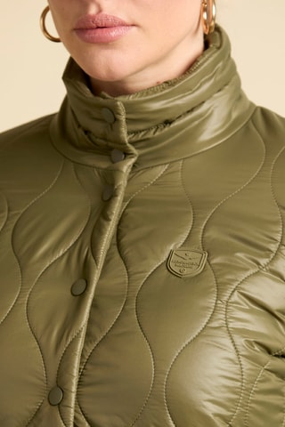 Chaqueta bimateria - Verde oscuro