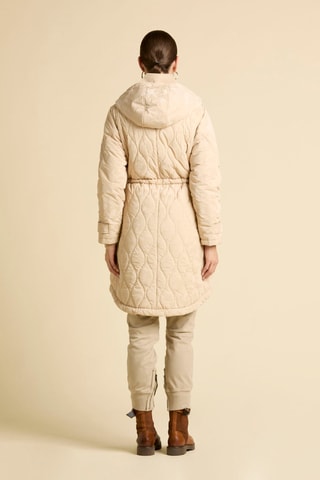 Parka con capucha - Camel