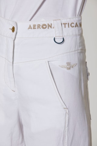 Pantalón de lino de tiro alto - Blanco