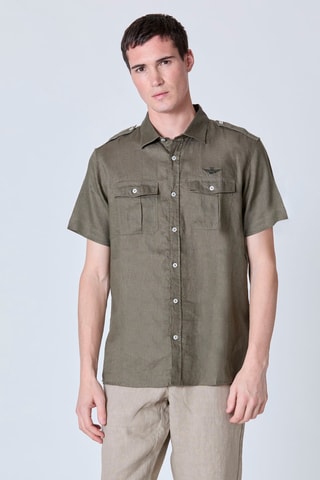 Camisa de lino - Verde